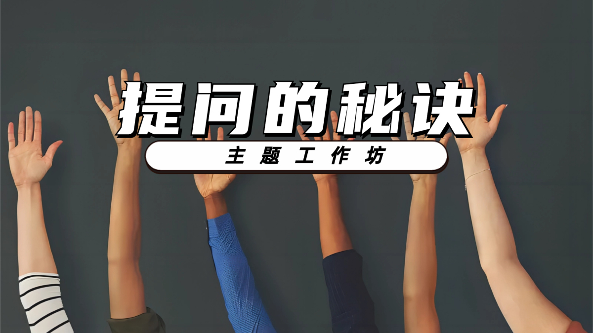 提问的秘诀主题工作坊