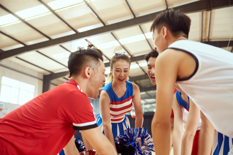 企业篮球赛 现场实拍图