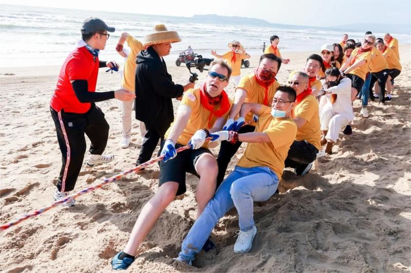 沙滩运动会 现场实拍图