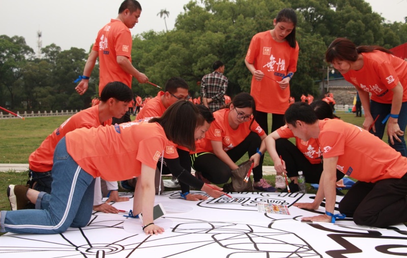 团队巨画 现场实拍图